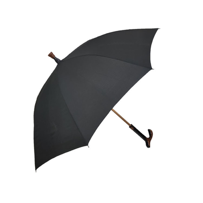 Parapluie ouvert automatique de bâton de marche de cadre d'or imperméable