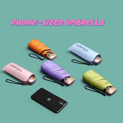 Super Tiny Protection UV Portable 5 Parapluie Pliant Mini Parapluie de Poche