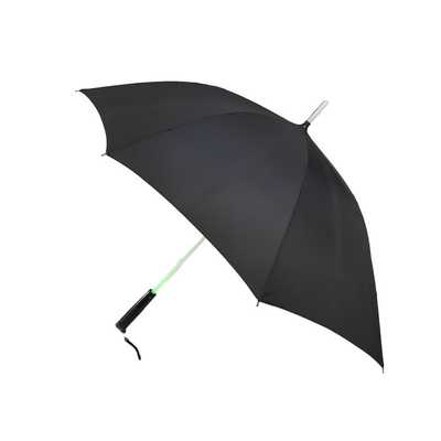 Taille standard manuel parapluie à arbre à LED ouvert avec cadre étanche