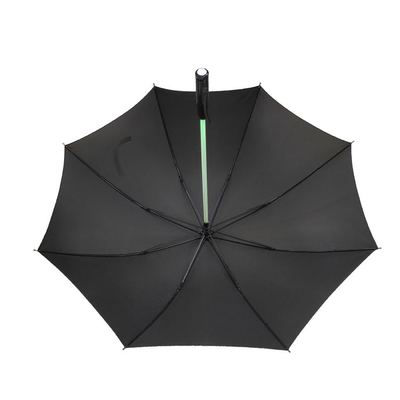 Taille standard manuel parapluie à arbre à LED ouvert avec cadre étanche