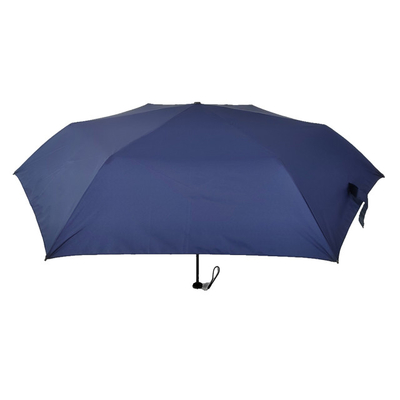 Le plus léger 3 parapluies pliables avec côtes de carbone ouvertes manuellement 19 pouces 6 panneaux