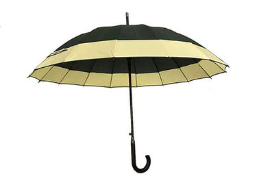 Poignée en caoutchouc de sport d'automobile de bâton du parapluie 25 de nervures ouvertes protégeant du vent de pouce 16