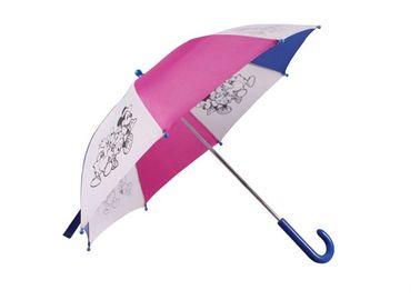Matériaux ouverts de Polyesyer de cadre en métal de sécurité compacte de parapluie d'enfants de dessin