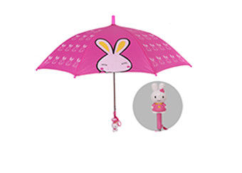Parapluie compact de beaux de fraise enfants de poignée conception sûre d'enfant de 18 pouces