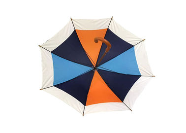 Parapluie en bois adapté aux besoins du client de poignée de crochet, poignée incurvée en bois de long parapluie de bâton