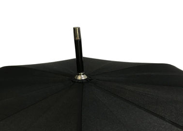 UV léger de J de bâton de poignée de parapluie de tissu en bois noir de polyester anti