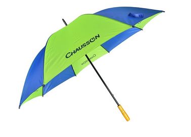 Double U nervure les parapluies promotionnels de cadeaux de cadre en métal, parapluie de style de golf