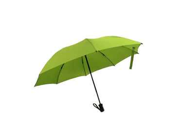 Parapluie se pliant de vert de cadre de fibre de verre mini, parapluie se pliant fort