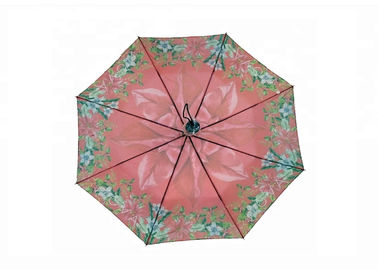 Fleur en caoutchouc pliable de 21 vigoureux fort nervures du parapluie 8 de pouce/poignée en plastique