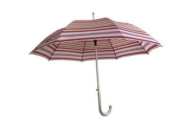 Parapluie rayé de pluie d'enfants d'aluminium coloré, parapluie portatif pour la pluie et vent