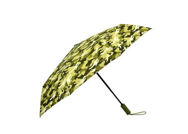 Poignée colorée adaptée aux besoins du client de voyage de parapluie de modèle automatique de camouflage