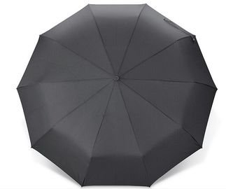 Parapluie noir de bâton, mini parapluie pour le tissu réutilisé par RPET environnemental de voyage