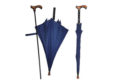 Support d'or de taille ajustable augmentant le parapluie de bâton, parapluie de marche de canne pour s'élever