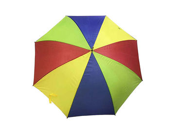 Vigoureux fort personnalisé de golf de parapluie de couleur compacte légère d'arc-en-ciel