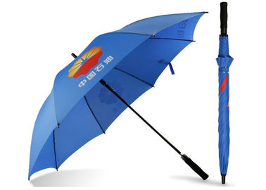 Nervures protégeant du vent en métal de noir de fibre de carbone de parapluies de golf de Bule pour la promotion
