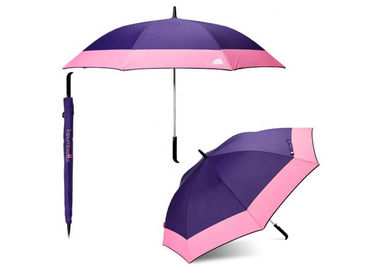 Preuve ouverte de pluie de golf d'extra large de parapluie de manuel en caoutchouc compact de poignée