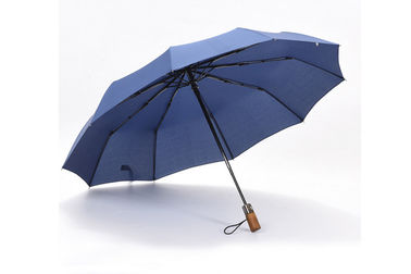 Protégeant du vent fort fois adapté aux besoins du client du parapluie 3 automatiques de promotion de logo petits
