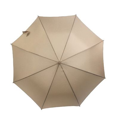 U de vente chaud nervure la poignée en bois de parapluie classique d'axe en métal