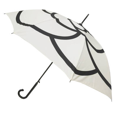 Poignée protégeant du vent 23&quot; de forme de J parapluie ouvert automatique de bâton