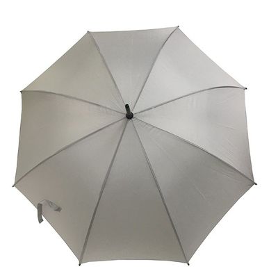 parapluie ouvert automatique droit de 23 pouces avec l'axe en bois et le parapluie en bois de poignée