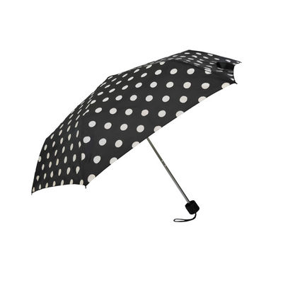Le métal extérieur nervure le parapluie pliable adapté aux besoins du client de polyester
