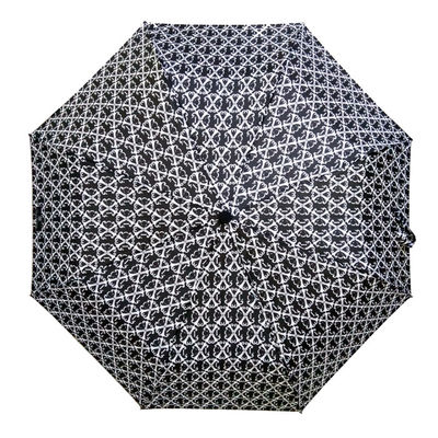 Parapluie pliable enduit en caoutchouc du diamètre 98cm de poignée de GV