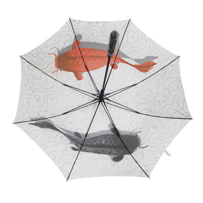 27 pouces en métal d'axe parapluie protégeant du vent de pongé de grand