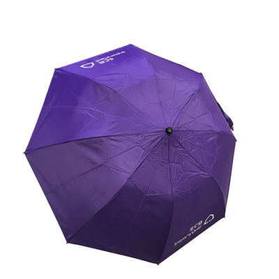 Parapluie droit en plastique en gros de fois du contrat 2 de poignée de SilkLogo