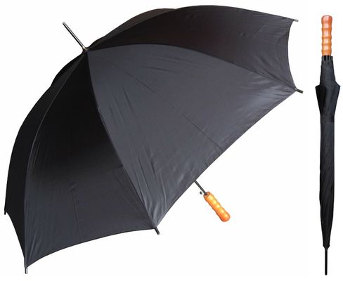 Protégez le parapluie contre les intempéries automatique de bâton de 23 pouces avec la poignée de forme de J