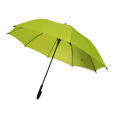 Parapluie automatique de bâton de tissu de pongé de 35 po. de longueur