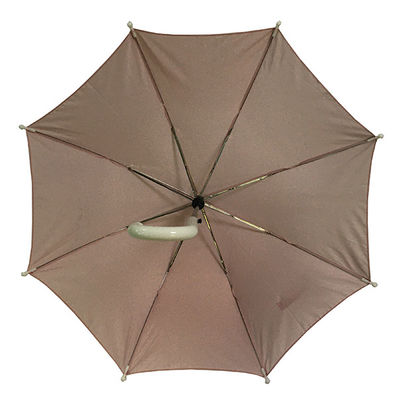 Les enfants enduits argentés d'axe en métal du pongé 8mm pleuvoir le parapluie