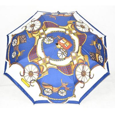 Tissu Hermes Foldable Umbrella de pongé 23&quot; *8K avec l'axe en aluminium