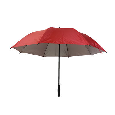 Revêtement argenté 	Parapluie semi automatique du pongé 190T 27 pouces