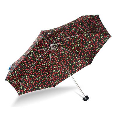Parapluie pliable de la poignée cinq en plastique légers de PAHS