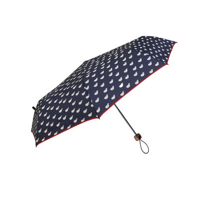 Parapluie ouvert de 3 fois de manuel d'impression d'écran en soie avec la conception de mode