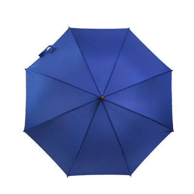 Poignée de courbe imprimant le bleu droit promotionnel de pouce 8K du parapluie 23 de nervures en métal