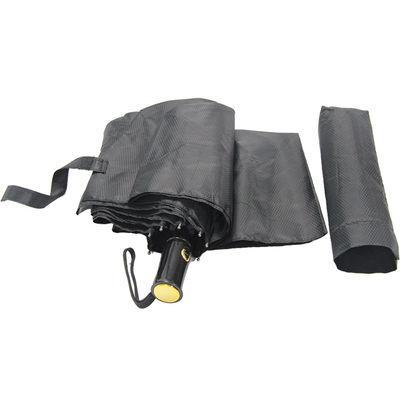 fin ouverte automatique protégeant du vent fois de couleur de noir de parapluie de l'axe 3 en métal de 8mm
