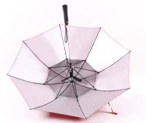 fan de parapluie de souffle d'été du pongé 190T avec la poignée en plastique