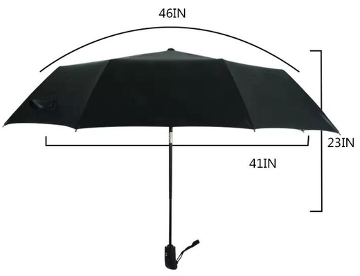 Impression polychrome fois de la BV 3 à l'intérieur de parapluie compact automatique de pongé