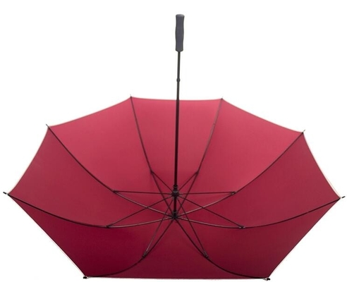 Grand parapluie de golf de taille de cadre ouvert manuel de fibre de verre