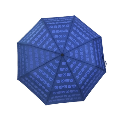 Parapluie de Sun protégeant du vent étroit ouvert automatique de 3 fois avec le tirage en couleurs