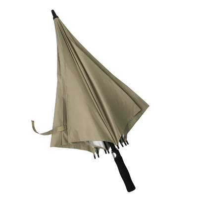 Parapluie de golf de pongé de diamètre de 130CM avec le revêtement UV