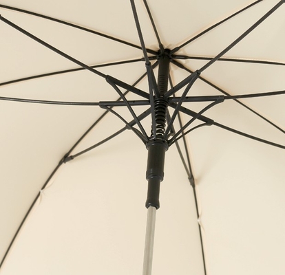 La fibre de verre de cadre en métal de dames nervure le parapluie de pongé