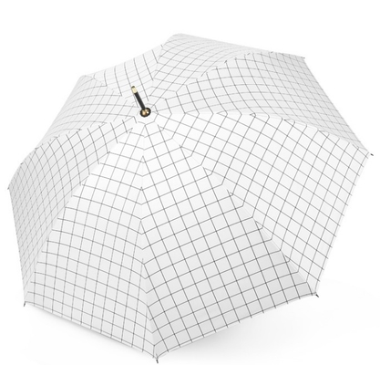 Parapluie de pluie de pongé du diamètre 105CM long pour des dames