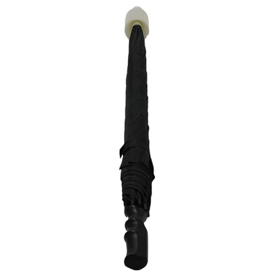parapluie de bâton de pongé d'axe en métal de 8mm avec la couverture en plastique