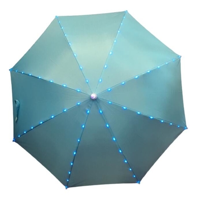Parapluie ouvert de lumière du manuel LED de pongé du diamètre 80CM pour des enfants