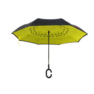 Parapluie inverse à l'envers de crochet du polyester 190T C