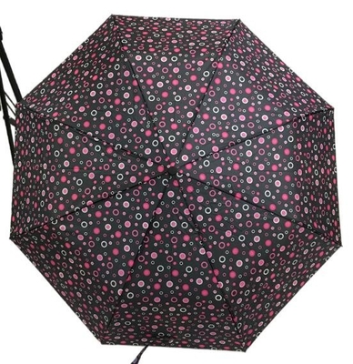 Parapluie se pliant protégeant du vent de impression floral 21&quot; de vue en métal x8k