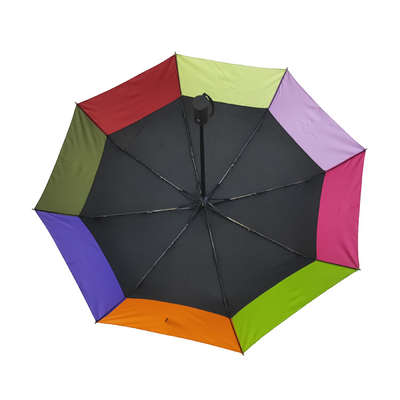Fois unique du parapluie 3 de dames de pongé de protection solaire de conception de sac à main