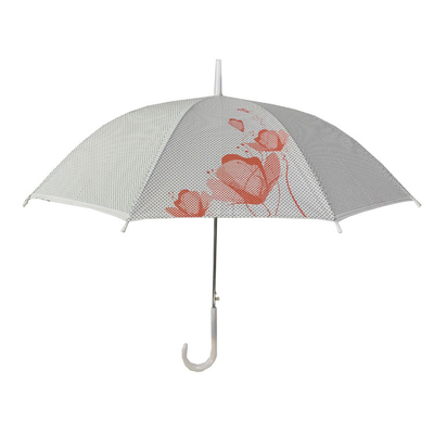 Digital imprimant le parapluie droit protégeant du vent de dames
